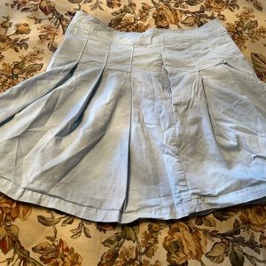 American Eagle Super High Waisted Pleated Tennis skirt in light blue. Size 4